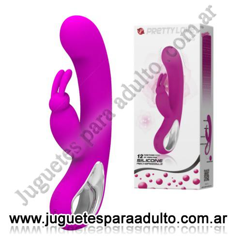 MARCAS IMPORTADAS, Pretty Love, Vibrador 12 funciones con estimulador de clitoris y recarga USB Marcas Importadas, Pretty Love, Vibrador 12 funciones con estimulador de clitoris y recarga USB