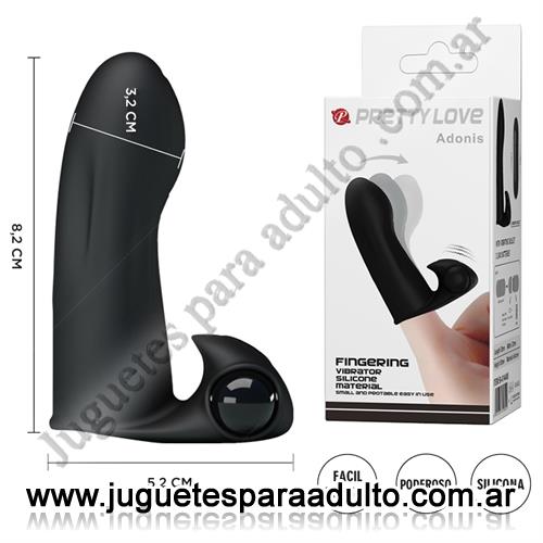 MARCAS IMPORTADAS, Pretty Love, Vibrador para dedo con estimulador de clitoris Marcas Importadas, Pretty Love, Vibrador para dedo con estimulador de clitoris