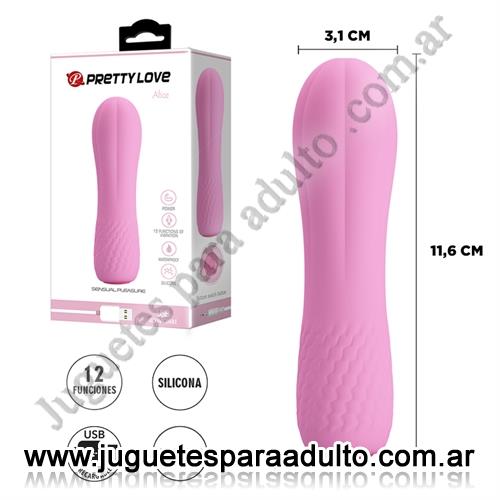 MARCAS IMPORTADAS, Pretty Love, Bala vibradora de suave textura y carga USB Marcas Importadas, Pretty Love, Bala vibradora de suave textura y carga USB