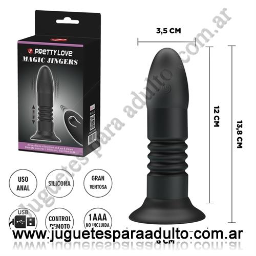 MARCAS IMPORTADAS, Pretty Love, Dildo con sopapa y sistema de movimiento con control inalambrico Marcas Importadas, Pretty Love, Dildo con sopapa y sistema de movimiento con control inalambrico