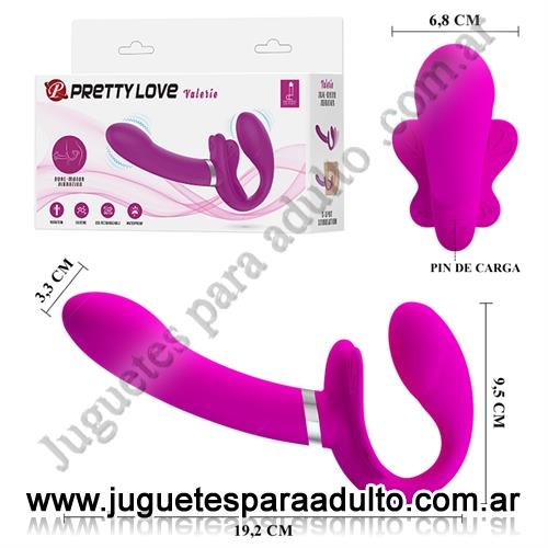 MARCAS IMPORTADAS, Pretty Love, Strap on con dos motores, carga USB y funcion de MEMORIA Marcas Importadas, Pretty Love, Strap on con dos motores, carga USB y funcion de MEMORIA