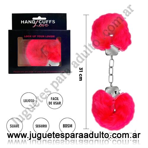 MARCAS IMPORTADAS, Pretty Love, Esposas de metal cubiertas de peluche rosa Marcas Importadas, Pretty Love, Esposas de metal cubiertas de peluche rosa