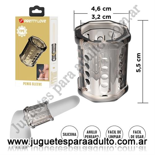MARCAS IMPORTADAS, Pretty Love, Funda Extensible TPE para Pene - Aumenta Grosor y Placer Marcas Importadas, Pretty Love, Funda Extensible TPE para Pene - Aumenta Grosor y Placer