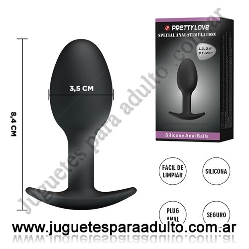 MARCAS IMPORTADAS, Pretty Love, Plug anal dilatador de silicona Marcas Importadas, Pretty Love, Plug anal dilatador de silicona