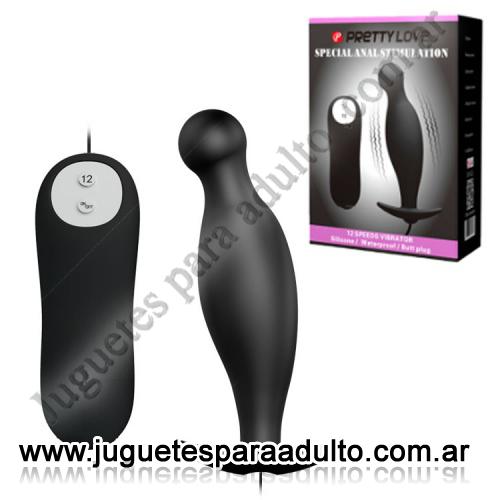 MARCAS IMPORTADAS, Pretty Love, Vibrador anal con 12 velocidades de estimulación Marcas Importadas, Pretty Love, Vibrador anal con 12 velocidades de estimulación