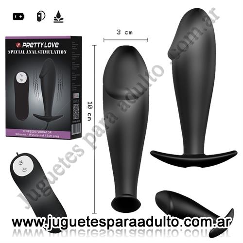 MARCAS IMPORTADAS, Pretty Love, Vibrador anal con 12 velocidades de vibracion Marcas Importadas, Pretty Love, Vibrador anal con 12 velocidades de vibracion