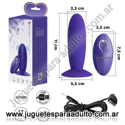 MARCAS IMPORTADAS, Pretty Love, Dilatador anal con control remoto y carga USB Marcas Importadas, Pretty Love, Dilatador anal con control remoto y carga USB