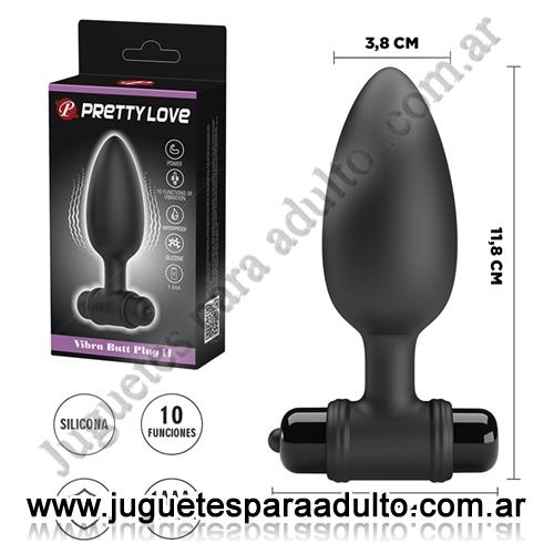 MARCAS IMPORTADAS, Pretty Love, Plug anal con 10 velocidades de vibracion Marcas Importadas, Pretty Love, Plug anal con 10 velocidades de vibracion