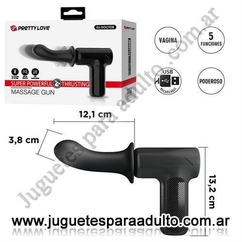 MARCAS IMPORTADAS, Pretty Love, Masajeador Erótico de Alta Potencia 5 Modos de Impulso y Cabezal de Silicona Reemplazable Marcas Importadas, Pretty Love, Masajeador Erótico de Alta Potencia 5 Modos de Impulso y Cabezal de Silicona Reemplazable