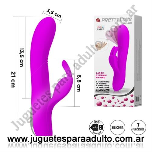 MARCAS IMPORTADAS, Pretty Love, Vibrador con estimulador oscilante de punto G Marcas Importadas, Pretty Love, Vibrador con estimulador oscilante de punto G