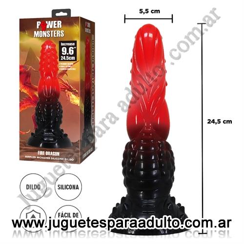 Marcas Importadas, Pretty Love, Monster Fire Dragon - dildo con sopapa