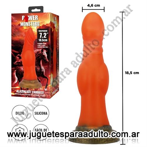 Marcas Importadas, Pretty Love, Monster Blazeheart Charger - dildo con sopapa