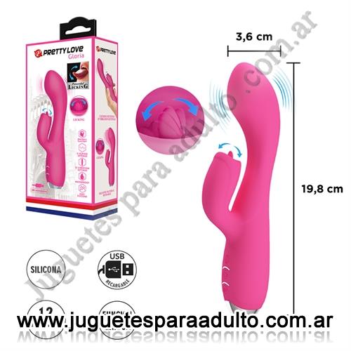 MARCAS IMPORTADAS, Pretty Love, Estimulador de punto G con masajeador clitorial y carga USB Marcas Importadas, Pretty Love, Estimulador de punto G con masajeador clitorial y carga USB