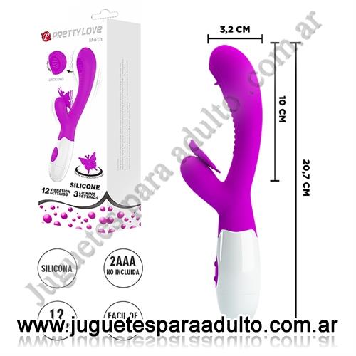 MARCAS IMPORTADAS, Pretty Love, Moth estimulador de punto G con mariposa vibradora de clitoris Marcas Importadas, Pretty Love, Moth estimulador de punto G con mariposa vibradora de clitoris