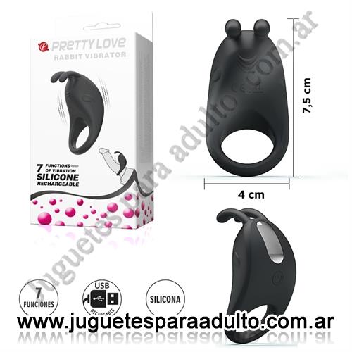 MARCAS IMPORTADAS, Pretty Love, Anillo para retrasar la eyaculacion y estimular el clitoris con carga USB Marcas Importadas, Pretty Love, Anillo para retrasar la eyaculacion y estimular el clitoris con carga USB