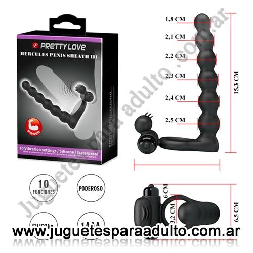 MARCAS IMPORTADAS, Pretty Love, Anillo con vibrador para doble penetracion Marcas Importadas, Pretty Love, Anillo con vibrador para doble penetracion
