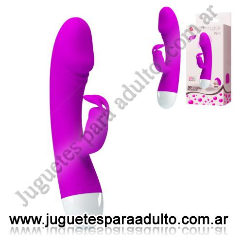 MARCAS IMPORTADAS, Pretty Love, Vibrador 2 motores con estimulador de clitoris recarga USB Marcas Importadas, Pretty Love, Vibrador 2 motores con estimulador de clitoris recarga USB
