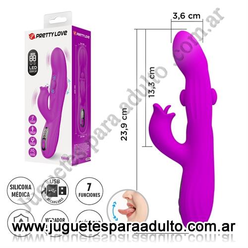 MARCAS IMPORTADAS, Pretty Love, Estimulador con movimiento oscilante: 4 modos dinámicos, 9 vibraciones y pantalla LED Marcas Importadas, Pretty Love, Estimulador con movimiento oscilante: 4 modos dinámicos, 9 vibraciones y pantalla LED