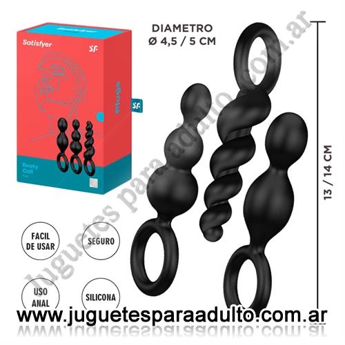 Especificos, Kits, Booty Call kit de 3 dilatadores anales negros