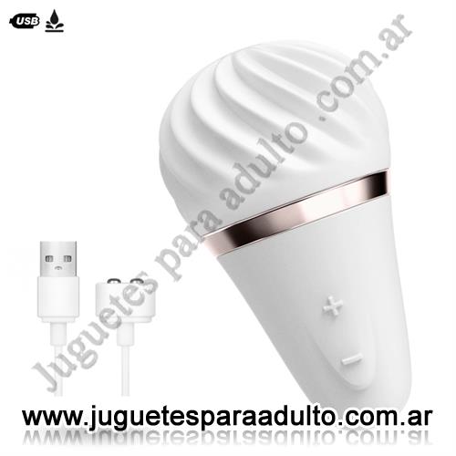 Vibradores, Vibradores Usb recargables, Masajeador vaginal sweet sensacion con carga usb