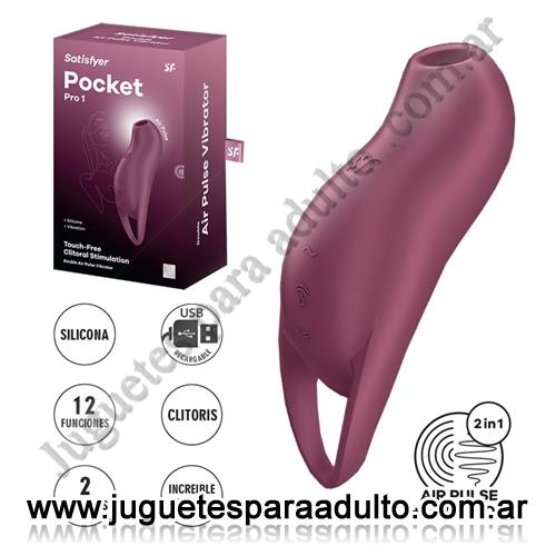 Estimuladores, Succionadores, Pocket Pro 1: Succionador Clitoral con Ondas de Presión y Vibración