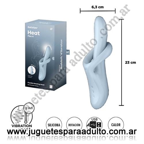 Vibradores, Vibradores rigidos, Heat Flex 4 - Vibrador con efecto calor y Flexible ademas con 2 Motores