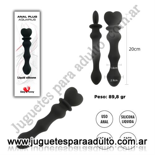 MARCAS IMPORTADAS, Sexy & Funny, Dilatador anal con corazon de silicona liquida Marcas Importadas, Sexy & Funny, Dilatador anal con corazon de silicona liquida