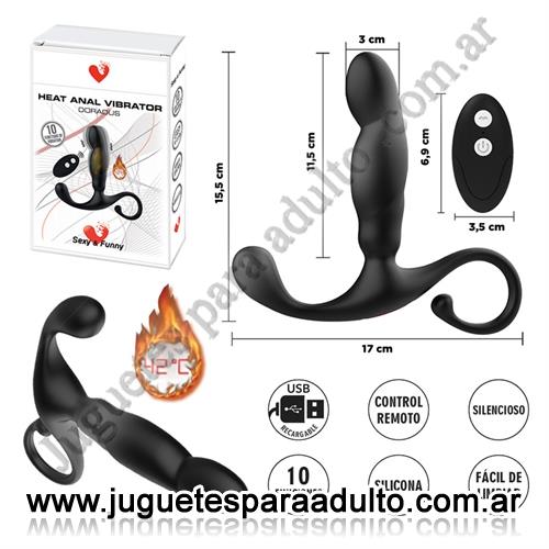 MARCAS IMPORTADAS, Sexy & Funny, Estimulador prostatico con control remoto y fucion de calor Marcas Importadas, Sexy & Funny, Estimulador prostatico con control remoto y fucion de calor