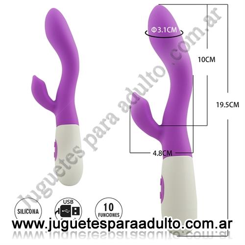 MARCAS IMPORTADAS, Sexy & Funny, Columba : Vibrador de punto G con estimulador y 10 funciones de vibracion Marcas Importadas, Sexy & Funny, Columba : Vibrador de punto G con estimulador y 10 funciones de vibracion