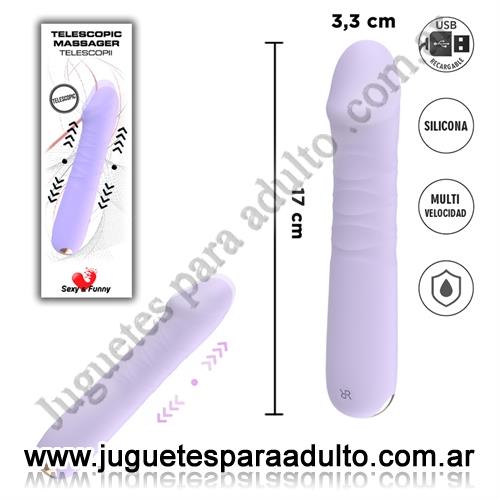MARCAS IMPORTADAS, Sexy & Funny, Estimulador de punto G con funcion telescopica Marcas Importadas, Sexy & Funny, Estimulador de punto G con funcion telescopica
