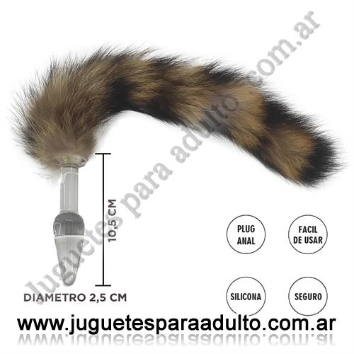 ANALES, Plugs con cola, Lupus Zorro S : Plug Anal Vidrio Anales, Plugs con cola, Lupus Zorro S : Plug Anal Vidrio