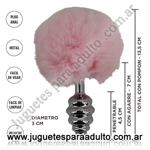ANALES, Plugs con cola, Cepheus Rosa S : Plug Anal Metalico con Cola Conejo Anales, Plugs con cola, Cepheus Rosa S : Plug Anal Metalico con Cola Conejo
