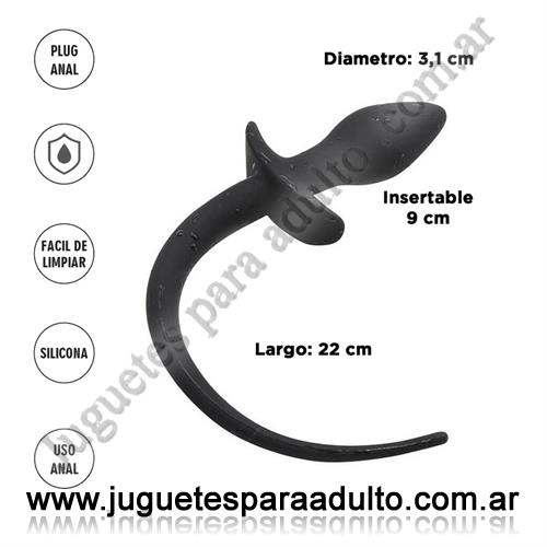 ANALES, Plugs con cola, Canis M : Plug Anal Siliconado con Cola Anales, Plugs con cola, Canis M : Plug Anal Siliconado con Cola