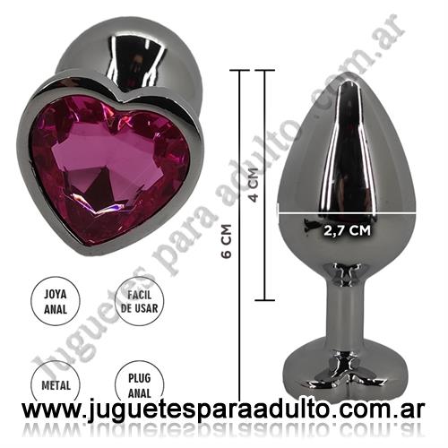 ANALES, Joyas Anales, Gemini Rosa S : Joya Anal Metalica Anales, Joyas Anales, Gemini Rosa S : Joya Anal Metalica