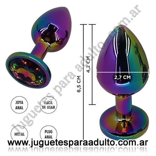ANALES, Joyas Anales, Borealis arcoiris M : Plug Anal Metalico Anales, Joyas Anales, Borealis arcoiris M : Plug Anal Metalico