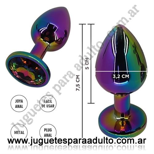 ANALES, Joyas Anales, Borealis arcoiris S : Plug Anal Metalico Anales, Joyas Anales, Borealis arcoiris S : Plug Anal Metalico