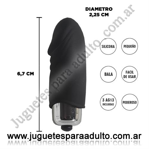 MARCAS IMPORTADAS, Sexy & Funny, Crane : Bala vibradora negra estimulador de clitoris Marcas Importadas, Sexy & Funny, Crane : Bala vibradora negra estimulador de clitoris